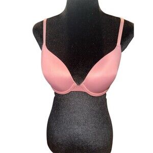 Victoria's Secret PINK T-Shirt Bra Womens Size 32C Mauve Pink Underwire